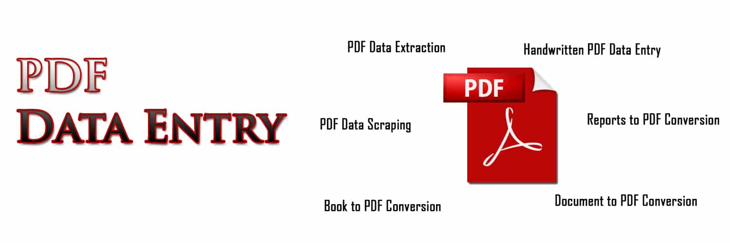 pdf Data entry service