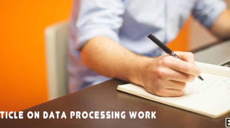 How to do Data Processing Work?